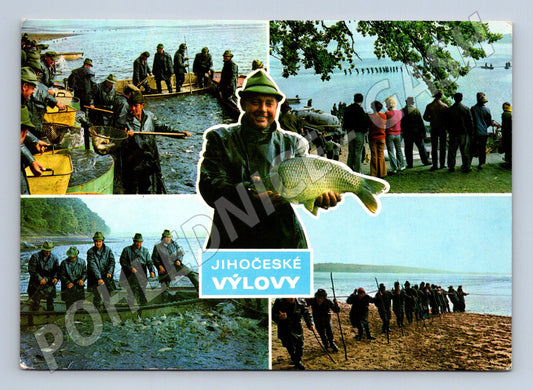Pohlednice Jihočeské výlovy - tradiční rybolov (M14671)