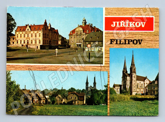 Pohlednice Jiříkov – Filipov, více záběrů (M14672)