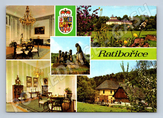 Pohlednice Ratibořice – zámek a interiéry (M14690)