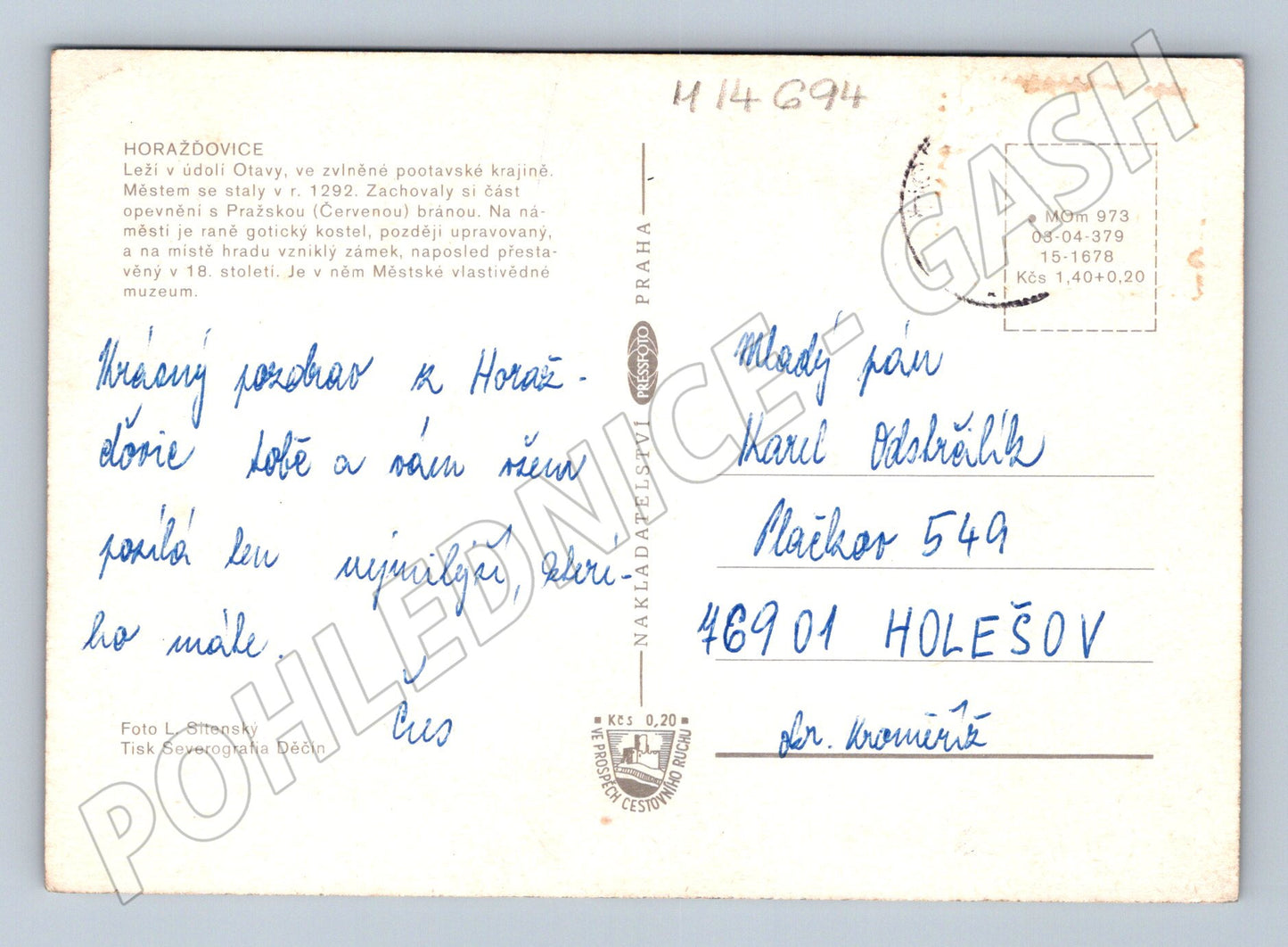 Pohlednice Horažďovice historická více záběrů (M14694)