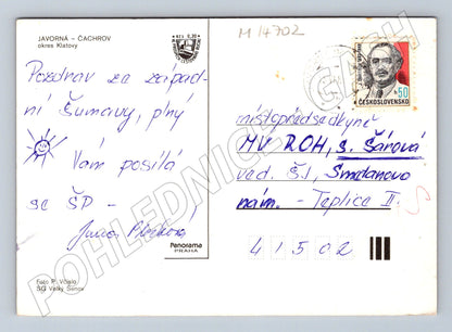 Pohlednice Javorná a Čachrov – Šumava (M14702)