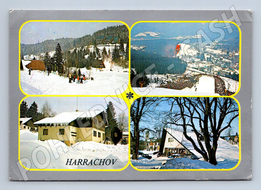 Pohlednice Harrachov Zimní Krkonoše (M14705)