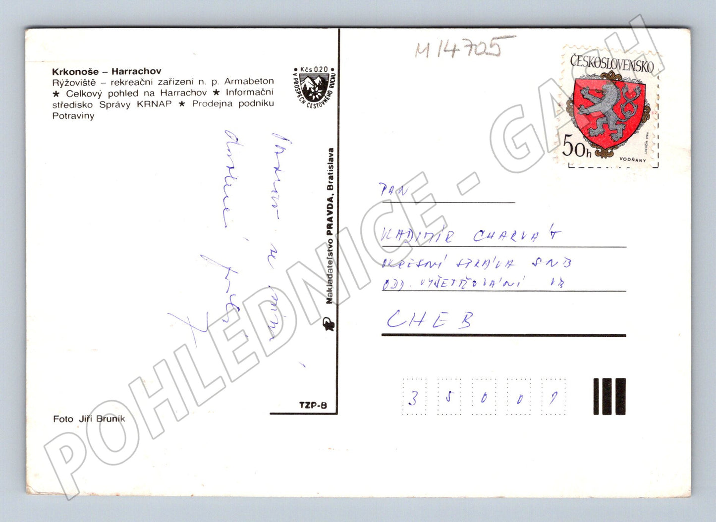 Pohlednice Harrachov Zimní Krkonoše (M14705)