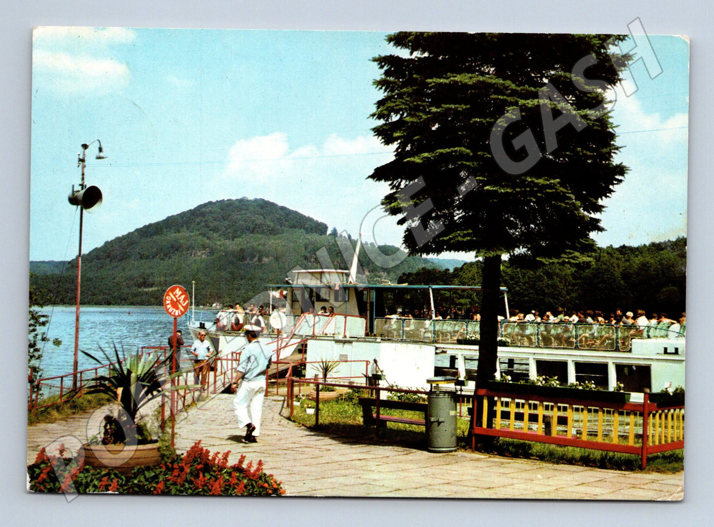 Pohlednice Máchovo jezero přístaviště loď (M14707)