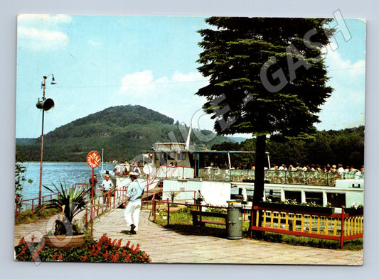 Pohlednice Máchovo jezero přístaviště loď (M14707)