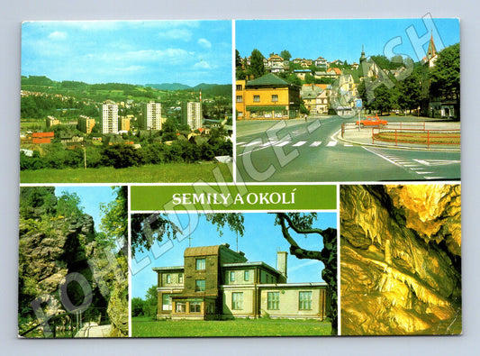 Pohlednice Semily a okolí vícevýhledová (M14726)