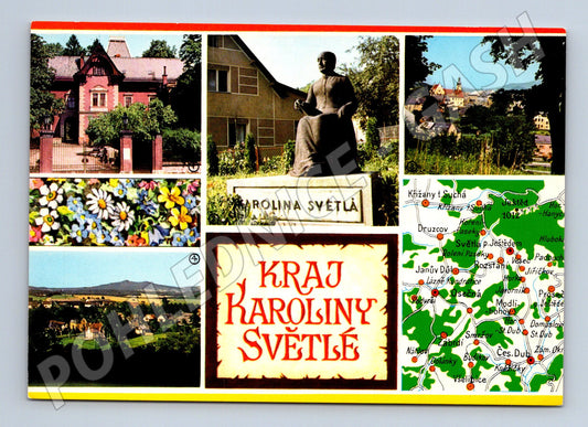 Pohlednice Český Dub památky Kraj Karolíny Světlé, (M14728)