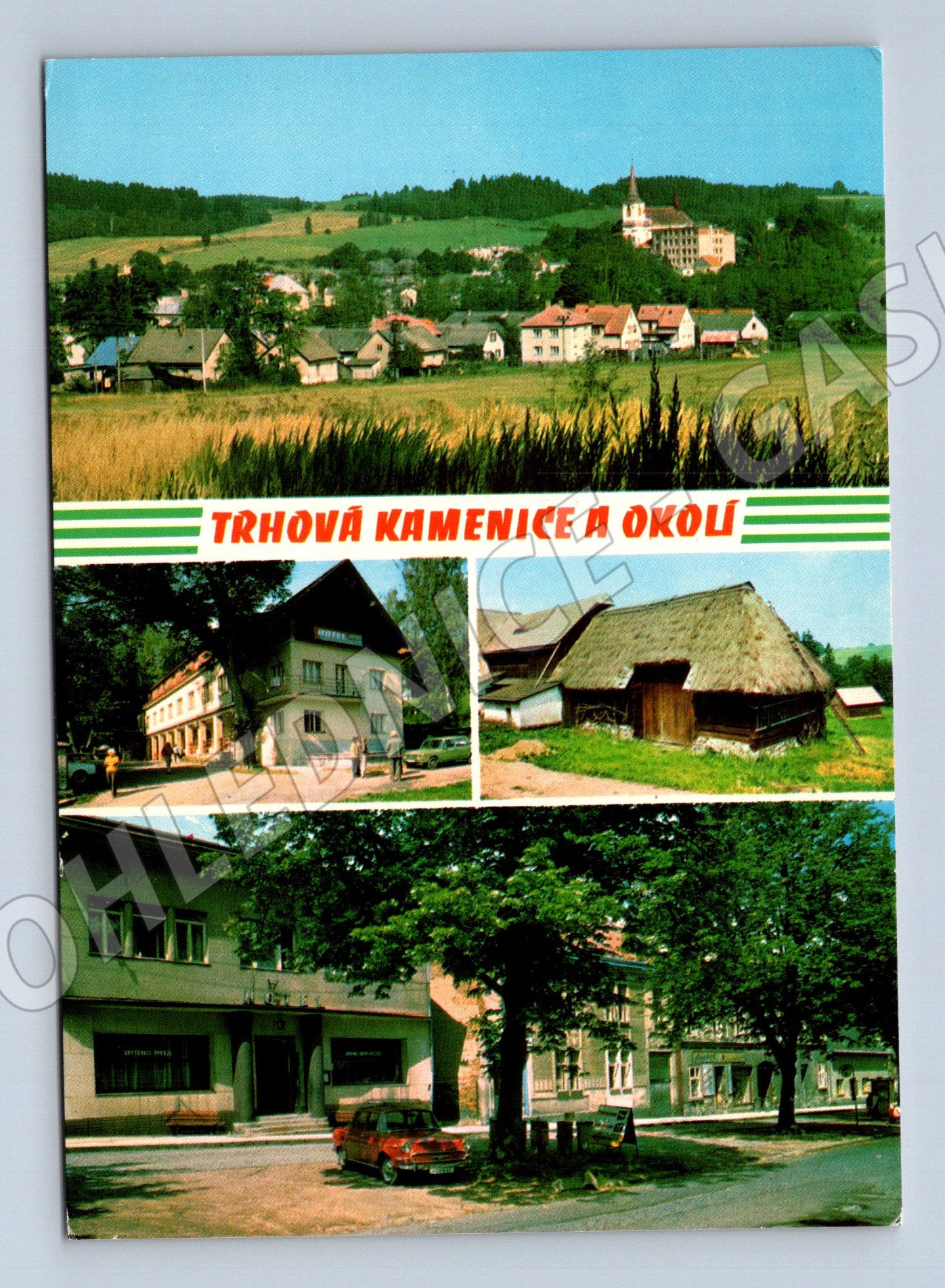 Pohlednice Trhová Kamenice, koláž (M14729)