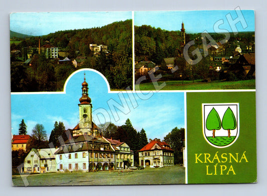 Pohlednice Krásná Lípa historická (M14732)
