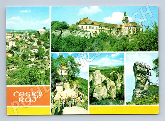 Pohlednice Český ráj Hrubá Skála, Valdštejn (M14743)