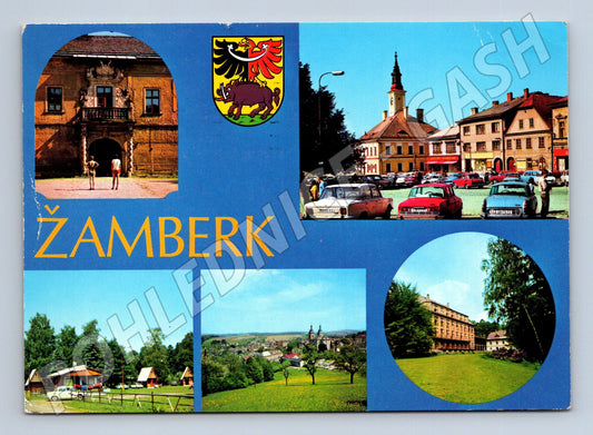 Pohlednice Žamberk historická 1980 více záběrů (M14744)