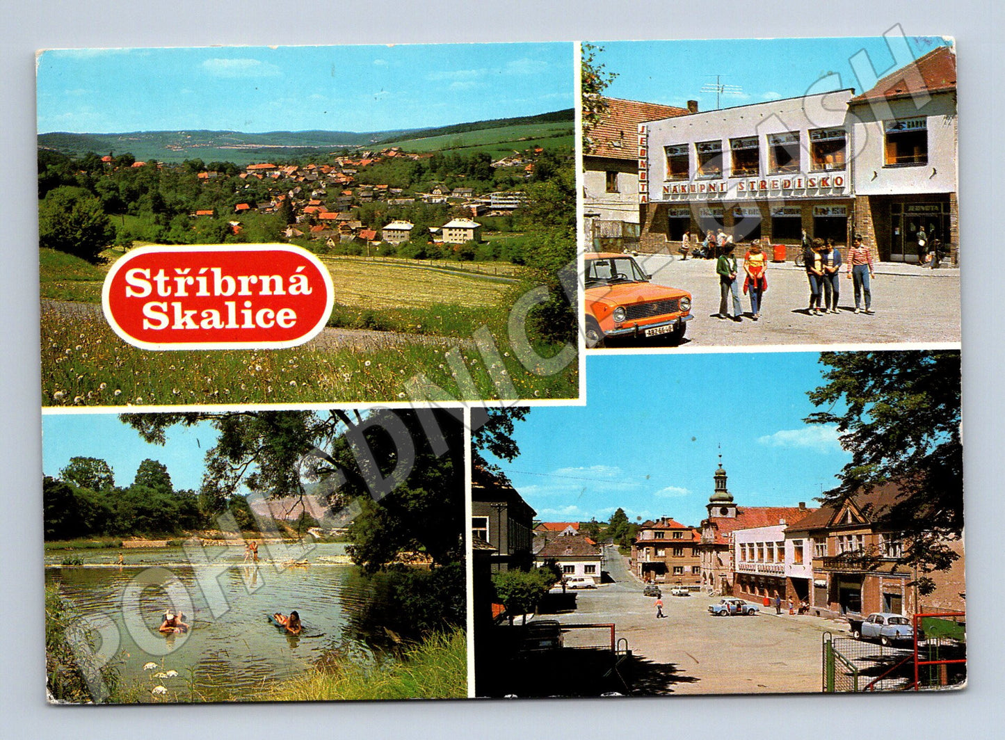 Pohlednice Stříbrná Skalice koláž (M14746)