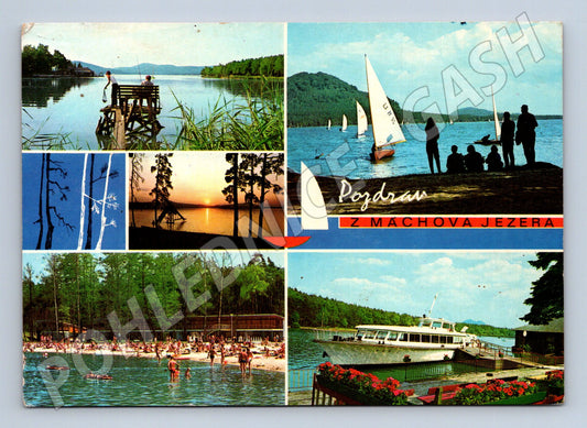 Pohlednice Máchovo jezero – stará pohlednice (M14748)