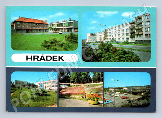 Pohlednice Hrádek u Rokycan motiv města (M14758)