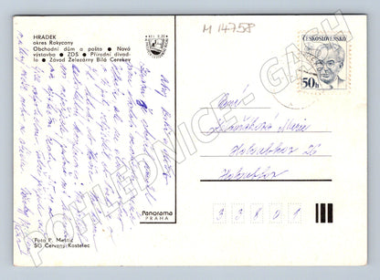 Pohlednice Hrádek u Rokycan motiv města (M14758)