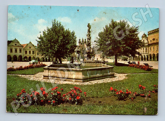 Pohlednice Telč Náměstí Míru historická (M14761)