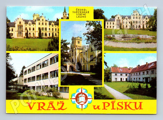 Pohlednice Vráž u Písku – zámecké lázně (M14766)