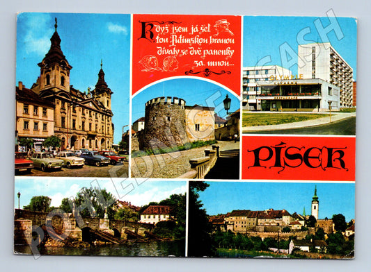Pohlednice Písek víceobrázková koláž (M14768)