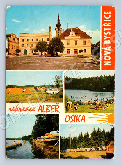 Pohlednice Nová Bystřice Albeř, Osika, ČSR (M14782)