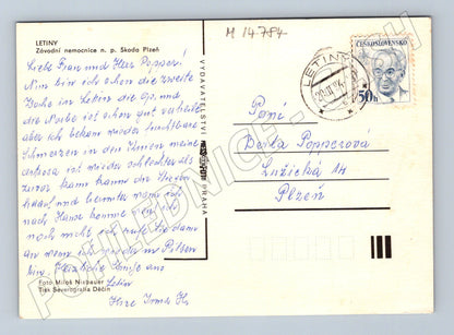 Pohlednice Letiny Závodní nemocnice (M14784)