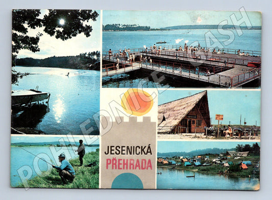 Pohlednice Jesenická přehrada 60. léta (M14785)