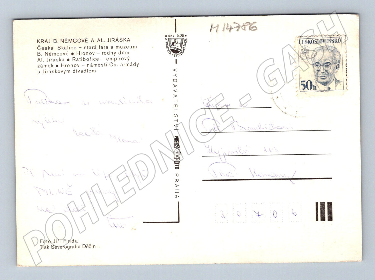 Pohlednice Česká Skalice, Hronov, Ratibořice (M14786)