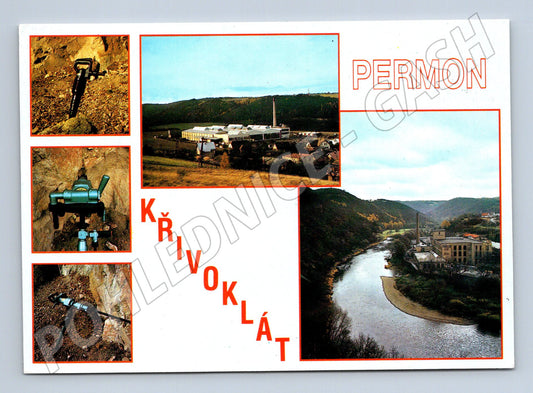 Pohlednice Křivoklát Průmyslový závod PERMON (M14788)