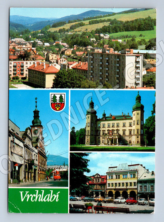 Pohlednice Vrchlabí M14789 (1978, víceobrázková, známka ČSSR)