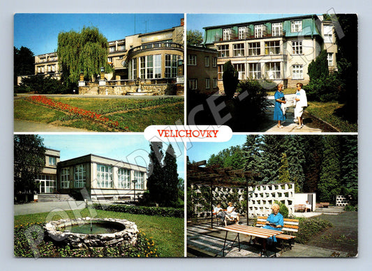Pohlednice Velichovky lázně (prošla poštou, ČSR, M14791)