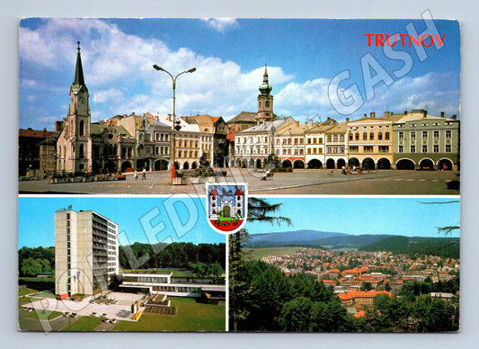 Pohlednice Trutnov náměstí a panoráma (M14795)