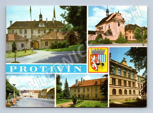 Pohlednice  Protivín zámek a památky (M14809)