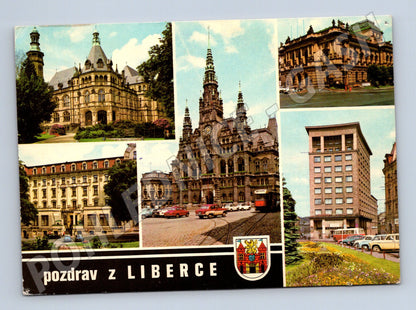 Pohlednice Pozdrav z Liberce – historická koláž (M14813)