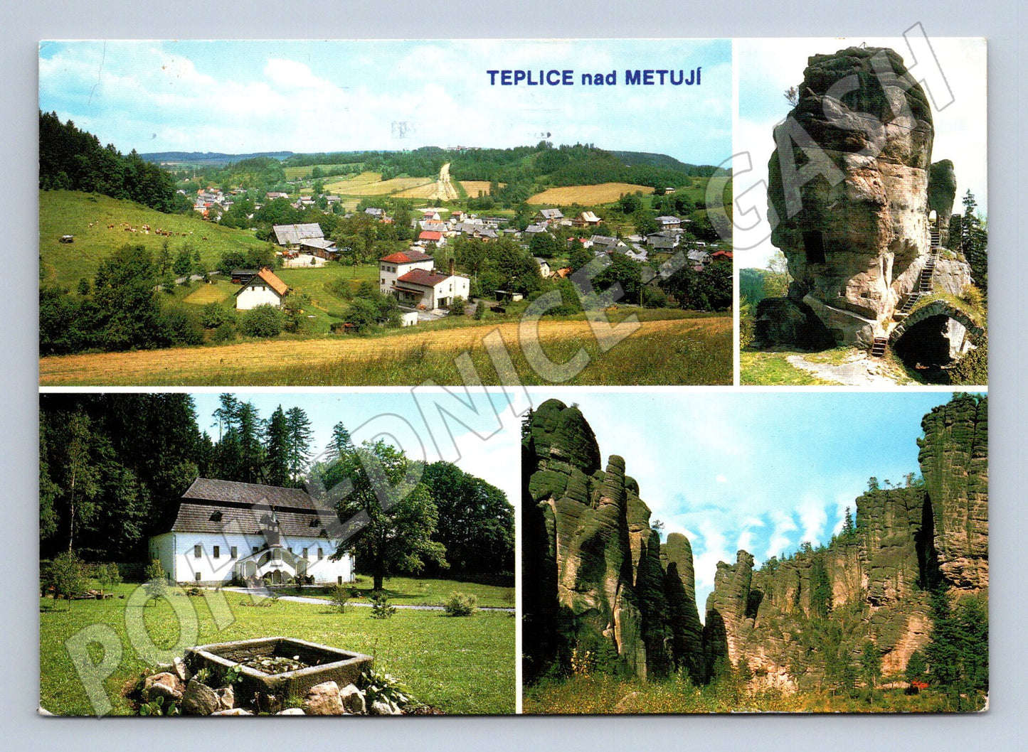 Pohlednice Teplice nad Metují skalní útvary (M14825)