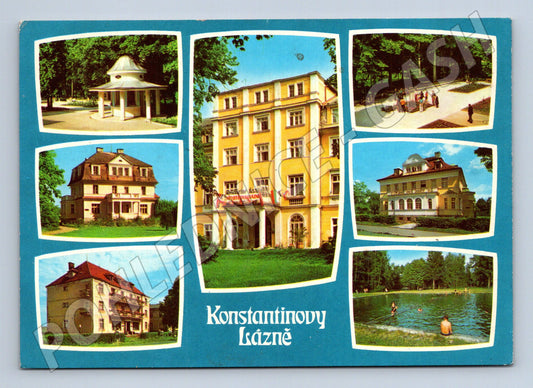 Pohlednice Konstantinovy Lázně víceobrázková (M14836)