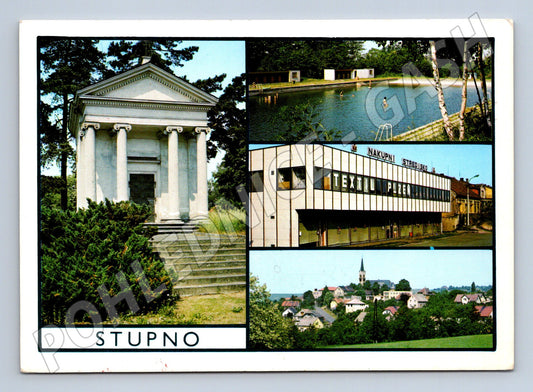 Pohlednice Stupno empírová hrobka (M14839)