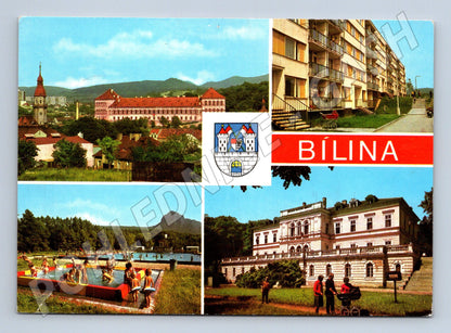 Pohlednice Bílina severočeské lázně více záběrů (M14843)