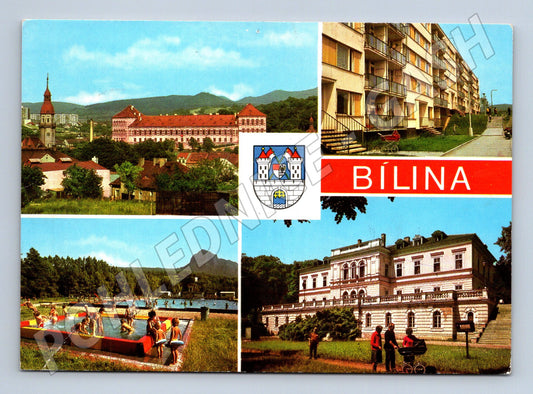 Pohlednice Bílina severočeské lázně více záběrů (M14843)