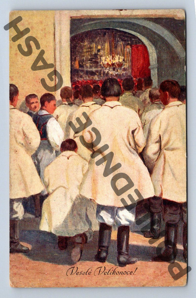 Pohlednice Velikonoční J. Koudelka 1917 (M1486)
