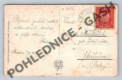 Pohlednice Velikonoční J. Koudelka 1917 (M1486)
