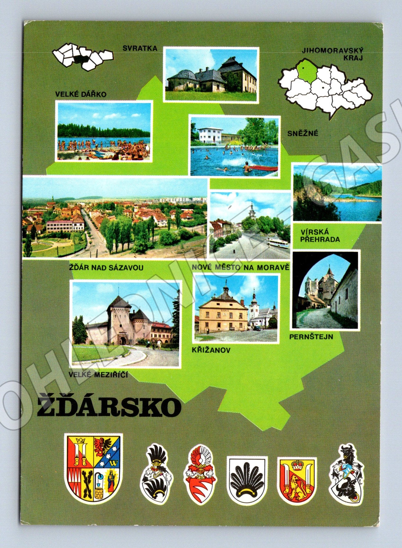 Pohlednice Žďársko koláž více záběrů (M14860)
