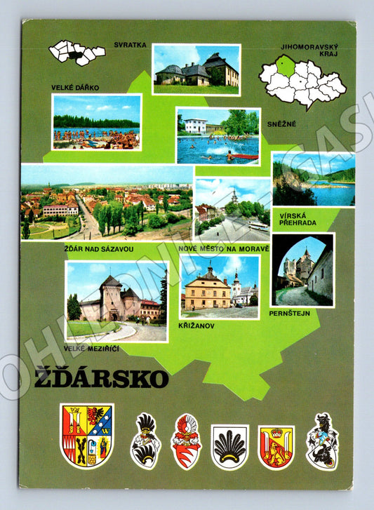 Pohlednice Žďársko koláž více záběrů (M14860)