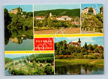 Pohlednice hrady a zámky Posázaví (M14861)