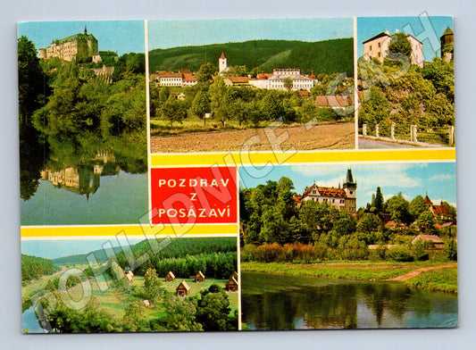 Pohlednice hrady a zámky Posázaví (M14861)