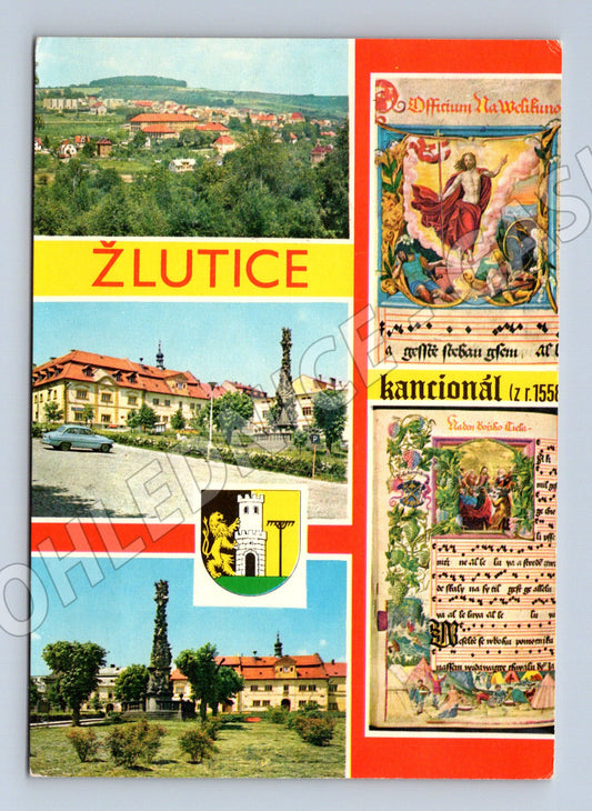 Pohlednice Žlutice historická koláž (M14864)