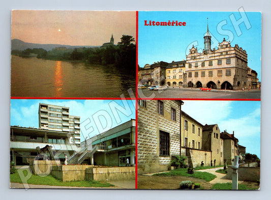 Pohlednice Litoměřice historická více záběrů (M14869)