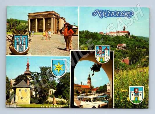 Pohlednice Náchodsko – zámek, Hronov (M14871)