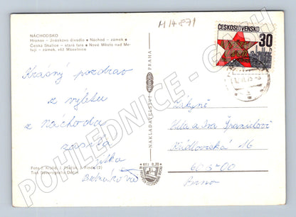 Pohlednice Náchodsko – zámek, Hronov (M14871)