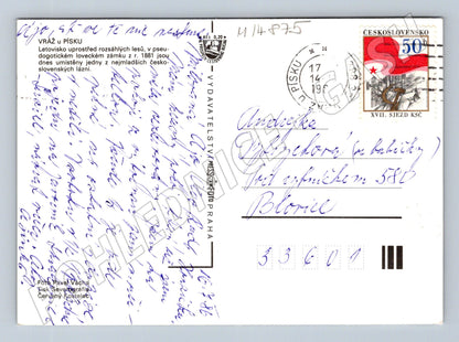 Pohlednice Vráž u Písku – zámek a lázně (M14875)