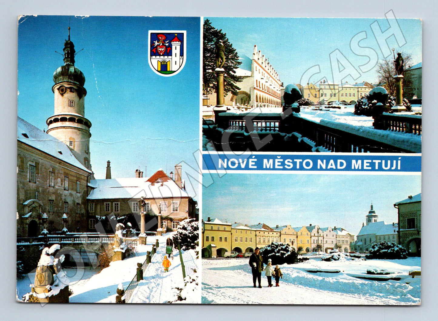 Pohlednice Nové Město nad Metují zimní motiv (M14886)