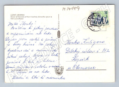 Pohlednice Lázně Libverda historická koláž (M14889)